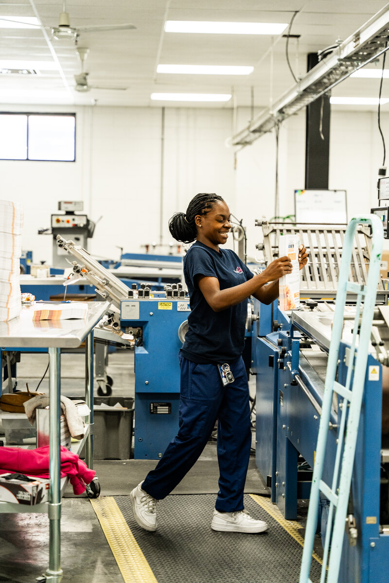 The Mailworks team at work in the Menands facility
