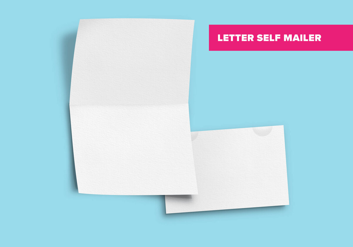 A letter-size self-mailer